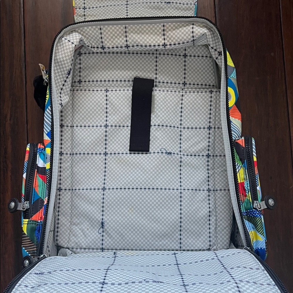SOLD Kipling Multicolor Geometric Backpack - Picture 3 of 7